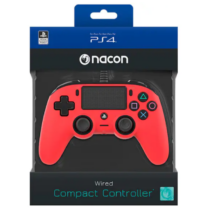 Nacon vezetékes kontroller, PS4, piros