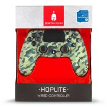Spartan Gear - Hoplite Wired Controller Green Camo - terepszínű vezetékes kontroller (PS4 + PC)