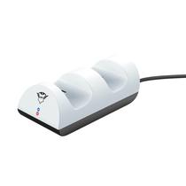 Trust GXT 254 Duo Charge Dock PS5 - fehér kontroller töltő