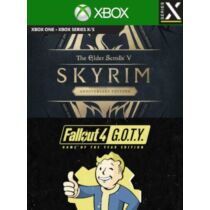 Skyrim Anniversary Edition + Fallout 4 G.O.T.Y Bundle - Xbox one/s/x játék, elekronikus licensz