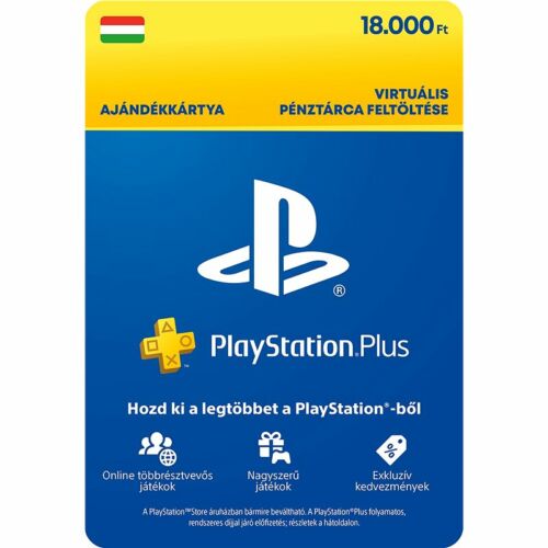 PSN - 18000Ft-os Feltöltő kártya PlayStation Network szolgáltatáshoz - digitális, nincs szállítási díj!