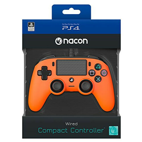 Nacon vezetékes kontroller, PS4, narancs
