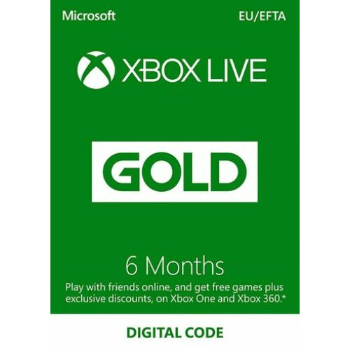 Microsoft Xbox Live Gold 6 Month Membership - 6 hónap - digitális