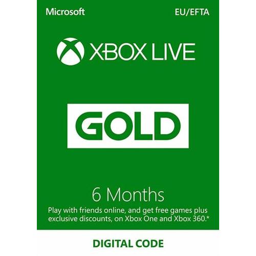 Microsoft Xbox Live Gold 6 Month Membership - 6 hónap - digitális