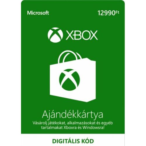 12990 forintos Microsoft XBOX ajándékkártya - digitális kód