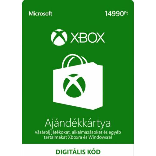 14990 forintos Microsoft XBOX ajándékkártya - digitális kód