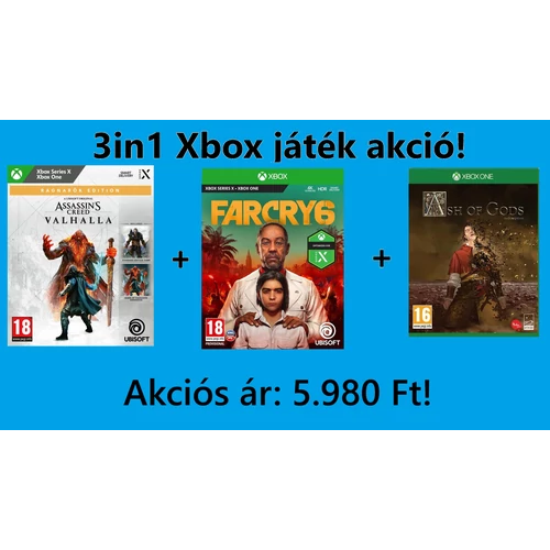 3in1 - Assassin's Creed Valhalla [Ragnarök Edition] alapjáték + Dawn of Ragnarok kiegészítő + Far Cry 6 + Ash of Gods játékok