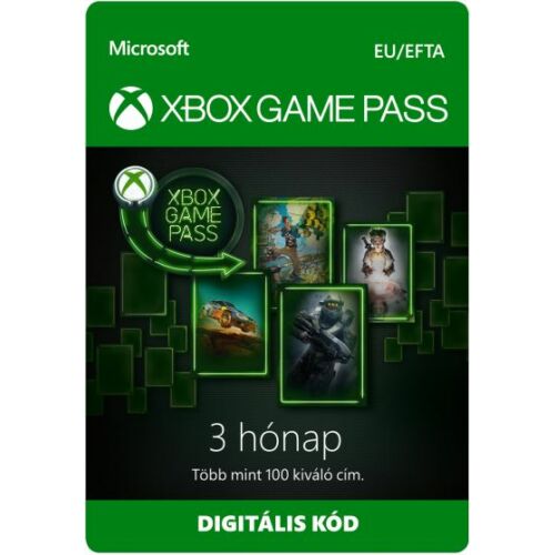 Microsoft Xbox Game Pass - 3 hónap - digitális
