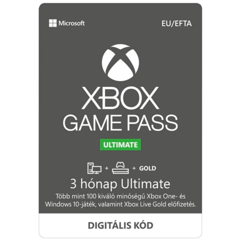 Microsoft Xbox Game Pass Ultimate 3 hónapos előfizetés Pc + Xbox + Gold